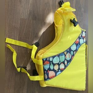 Dog Life Jacket with Fish New